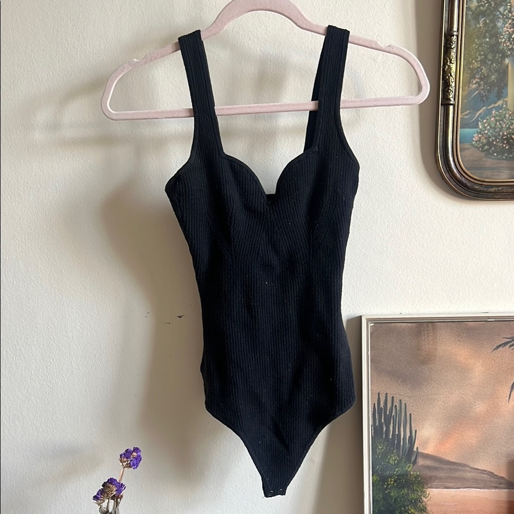 Abercrombie & Fitch Black Bodysuit Top